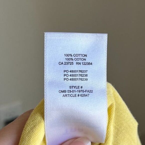 Tna Women's Laid Back Crop T-Shirt in Yellow Size LARGE - Picture 6 of 6